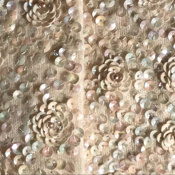 Rare vintage Banff sequin cardigan S/M winterwhite - Picture 9 of 14